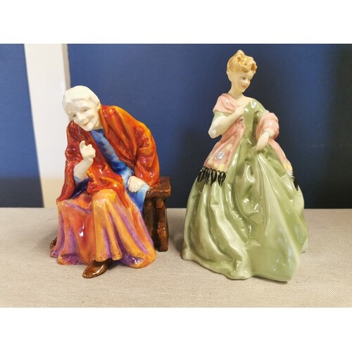 Pair of Early Royal Worcester Freda Doughty Figures inc The ...