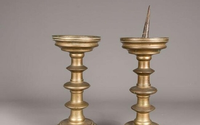 Pair of Gothic candle sticks