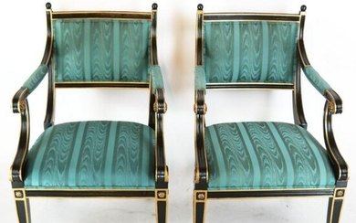 Pair of Heritage Empire-Style Arm Chairs