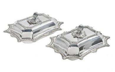 Pair of Victorian Silverplate Entree Dishes