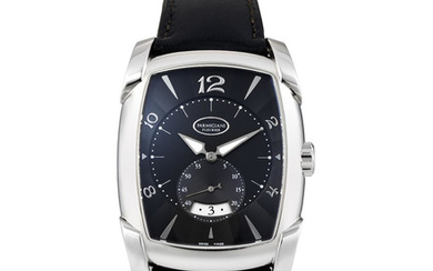 Parmigiani Fleurier. A Stainless Steel Wristwatch with Date