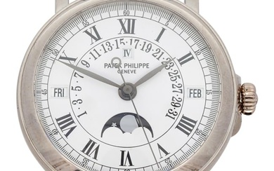 Patek Philippe 18k Gold Perpetual Calendar Moon Phase Watch