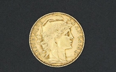 Pièce de 20 francs or Coq de Chaplain 1907 - 6.4 g