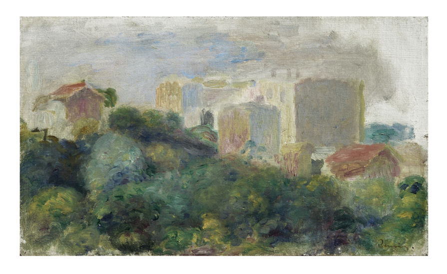 Pierre-Auguste Renoir (1841-1919) Vue du jardin de Renoir à Montmartre (Château des Brouillards)
