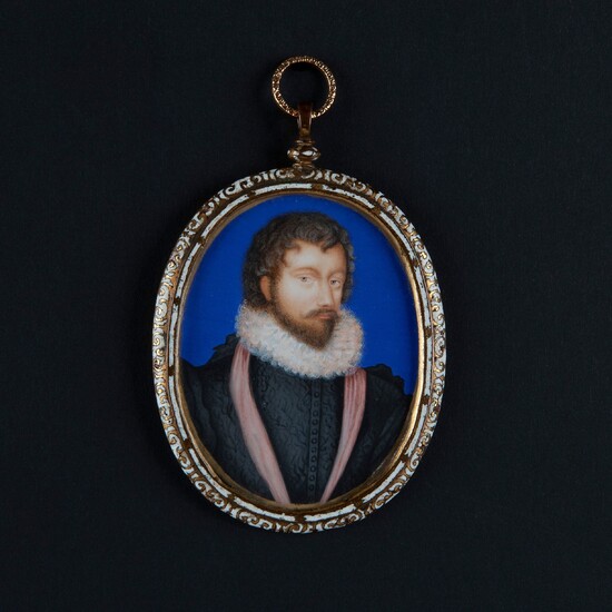 Portrait miniature of Robert Dudley I Earl of Leicester, England second half of the 16th...