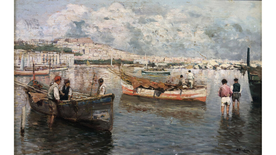 Pratella Attilio ( Lugo -RA 1856 – Napoli 1949 ), “Marina Napoli”