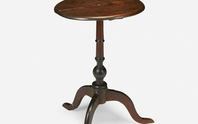 Queen Anne maple candlestand, late 18th century