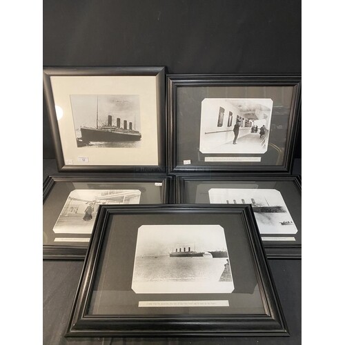 R.M.S. TITANIC: Reprinted black and white photographs from t...