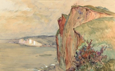 ROBERT ANTOINE PINCHON (1886-1943), Two drawings of Cliffs at Varengeville (Falaises a Varengeville)