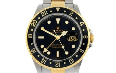 ROLEX - an Oyster Perpetual GMT-Master II bracelet watch. Circa 2000. Stainless steel case with