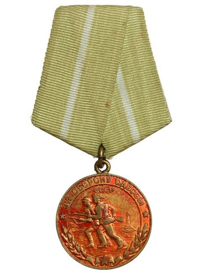 RUSSIAN SOVIET MEDAL FOR DEFENCE OF ODESSA