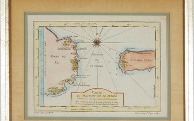 Rare Bellin's Maps: Le Maire Strait, and L'Isle de Sumatra (2pcs)