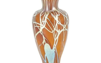 Rare Steuben Brown Aurene Vase