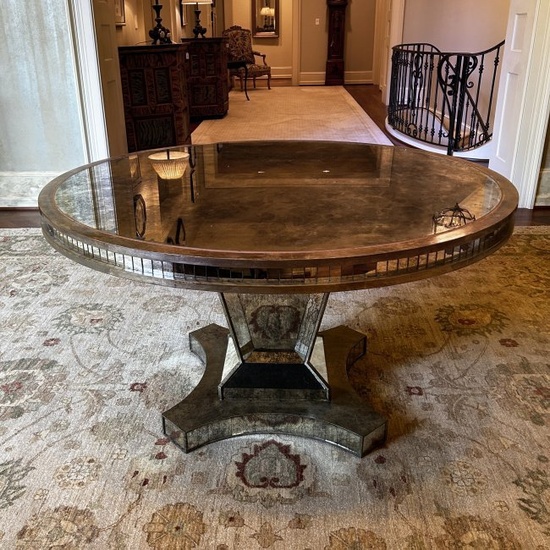 Regency Style Mirrored Center Table