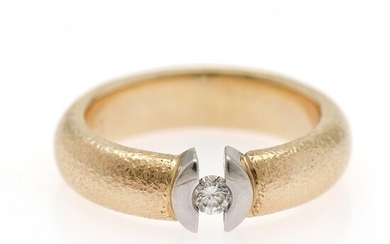 NOT SOLD. Rensch Nielsen: A diamond ring set with a brilliant-cut diamond weighing app. 0.10...