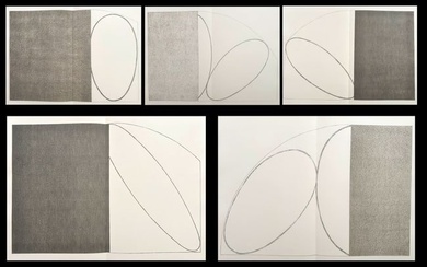 Robert Mangold - Friedrich Holderlin. Seven Maxims, with 5 large original lithographs