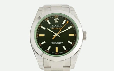 Rolex, 'Milgauss' stainless steel watch, Ref. 116400GV