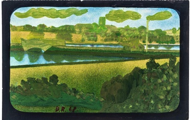 Roth, Dieter. Übermalte Postkarte.