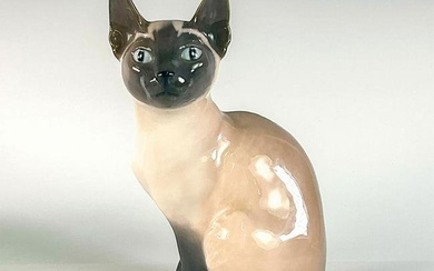 Royal Copenhagen Porcelain Figurine, Siamese Cat