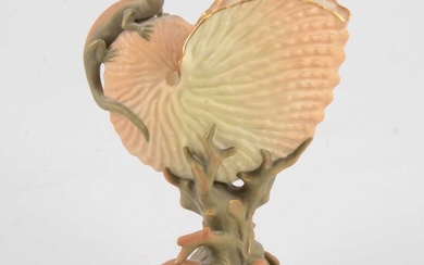 Royal Worcester Nautilus shell vase