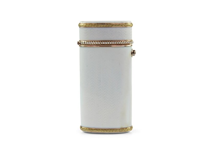 Russian Gold Enamel Pearl Cigarette box, Faberge