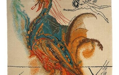 Salvador Dali Wall Carpet 'Le Grand Pavon' 1979