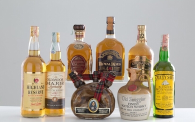 Selezione whisky scozzesi (8 bt). - Highland Reserve (1...