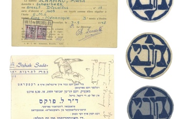 Set of Documents And Cloth Patches Belonging to a Jew...