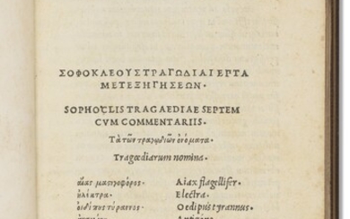 Sophocles's Tragaediae septem