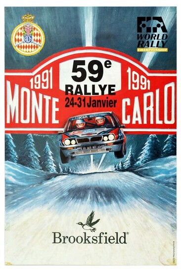 Sport Poster Monte Carlo Rallye Lancia World