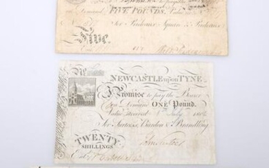 THREE 19TH CENTURY BANK NOTES, the first Kingsbridge