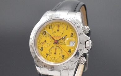 TUDOR Tiger gents chronograph in steel with yellow...