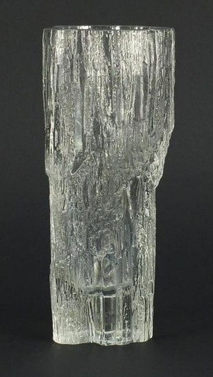 Tapio Wirkkala for Iittala Avena ice bark design glass at auction | LOT-ART