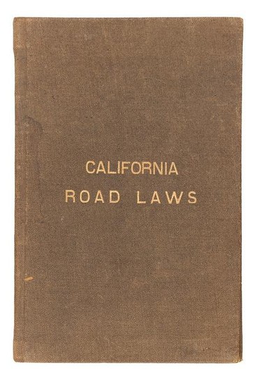 The Road Laws of California, 1885