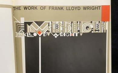 The Work of Frank Lloyd Wright Illustr Book 1965