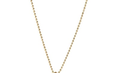 Tiffany & Co. Sapphire & Diamond Cube Pendant in 18K Yellow Gold