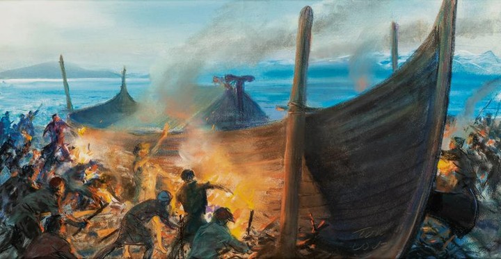 Tom Lovell | The Viking Funeral