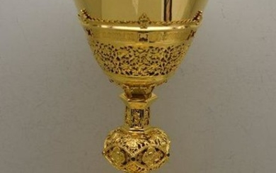 Traditional Ornate Gothic Chalice with Stones - Cup