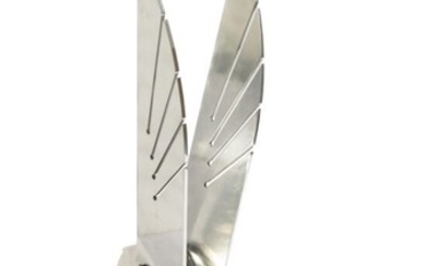 Travail MODERNE Sculpture en aluminium et fonte Prototype pour les avions Voisin H : 101...