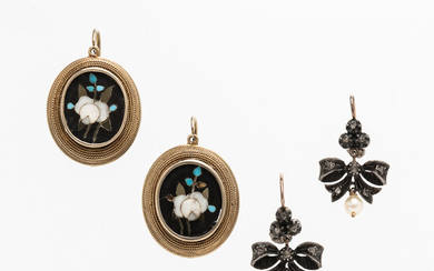 Two Pairs of Antique Earrings