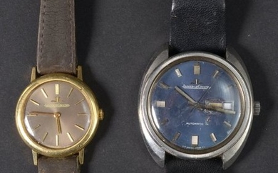 Two vintage Jaeger-LeCoultre watches: one in 18-carat yellow...