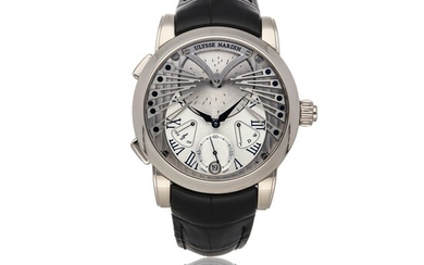 ULYSSE NARDIN | CLASSICO STRANGER REF 6900-125 - LE, A LIMITED EDITION WHITE GOLD AUTOMATIC WRISTWATCH CIRCA 2020