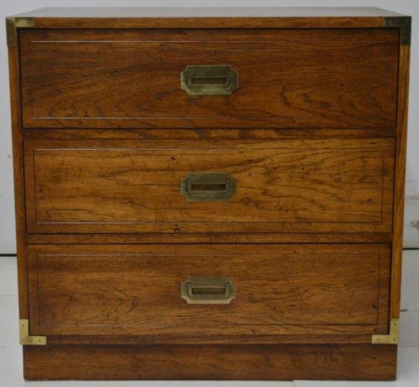VINTAGE 3 DRAWER CAMPAIGN STYLE BACHELOR CHEST