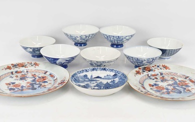 Various items of Oriental porcelain to include an 18th century...