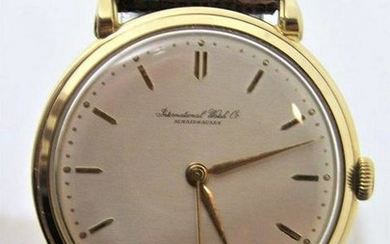 Vintage 18k Gold IWC SHAFFHAUSEN Winding Watch 1950s