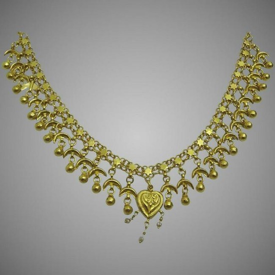 Vintage 22 karat Gold Kurdish Necklace