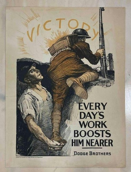WW1 Dodge Brothers Victory Military Poster
