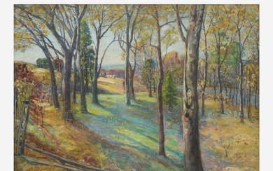 Walter Emerson Baum (American, 1884-1956) Autumn on Clymer Avenue (Sellersville)