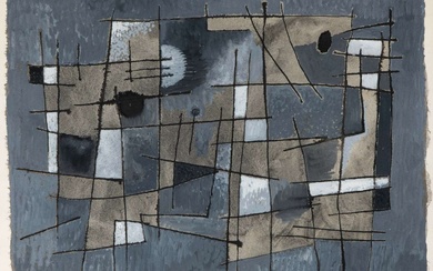 Will Leewens (1923-1986), Abstracte compositie