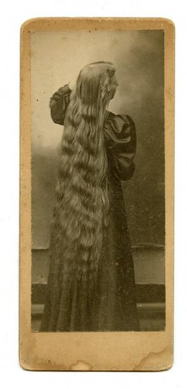 c. 1890 Beautiful Photo of Woman’s Hair
